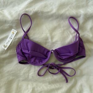 Heavy Manners 2CUTE4U Purple Underwire Bikini Top